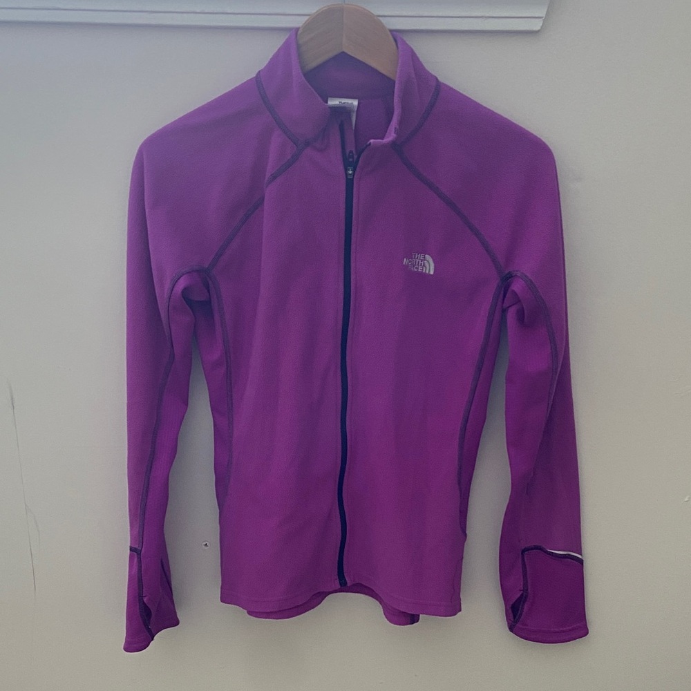 The North Face Magenta Full-Zip Fleece Jacket